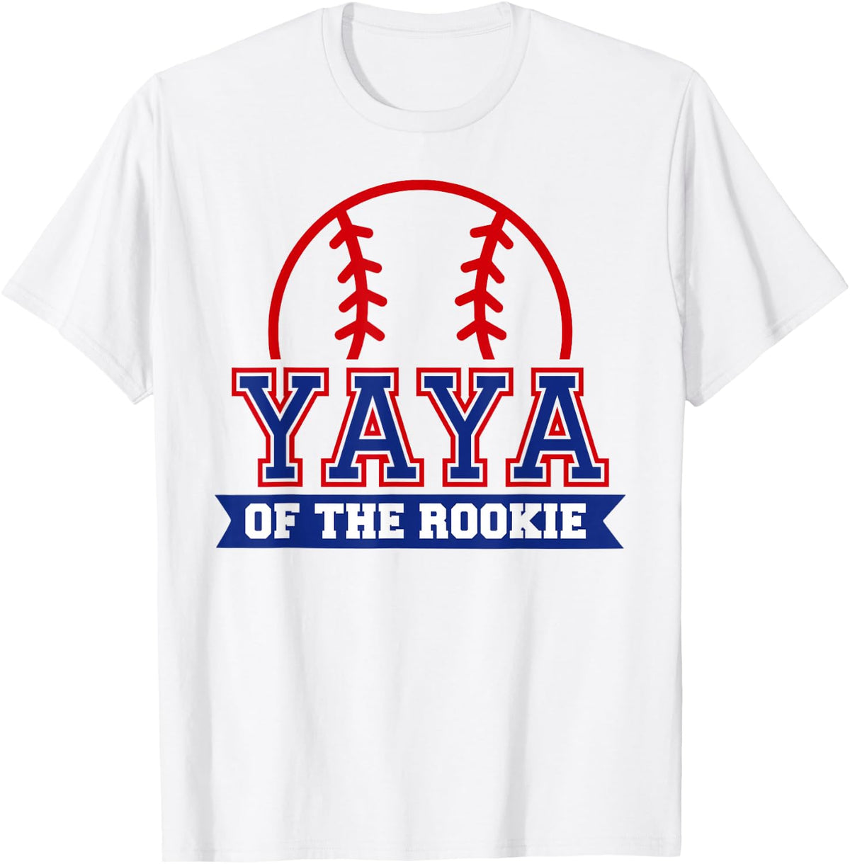 Yaya of Rookie 1st Birthday Baseball Theme Matching Party T-Shirt