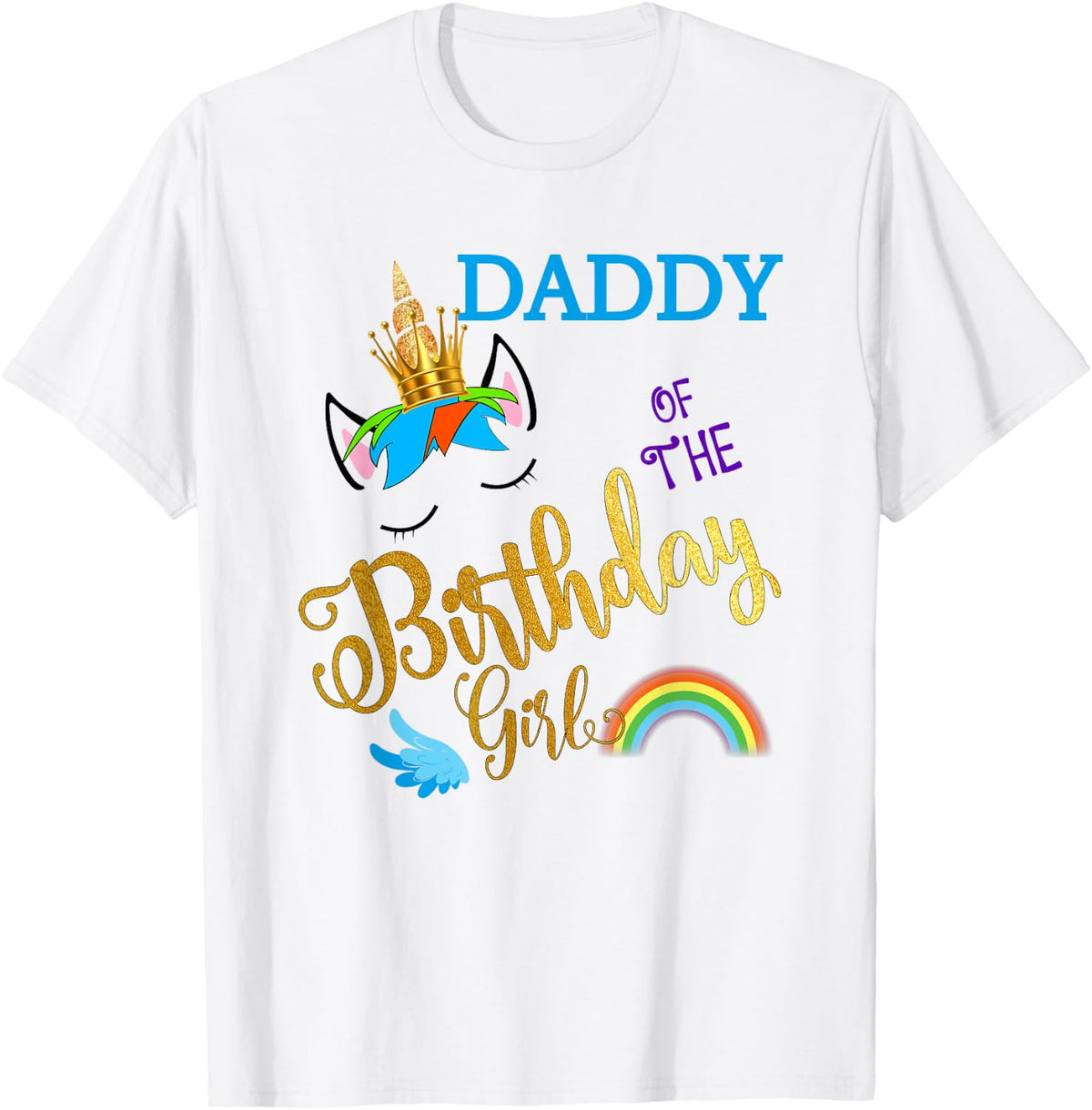 Daddy of The Birthday for Girl Father Unicorn First Birthday T-Shirt