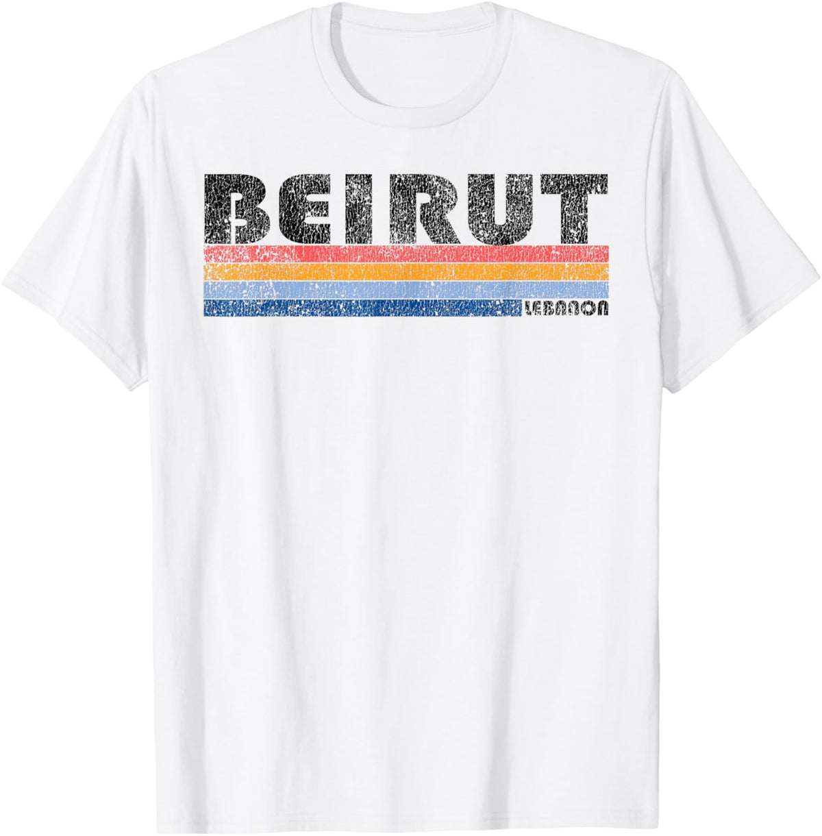 Vintage 1980s Style Beirut Lebanon design T-Shirt