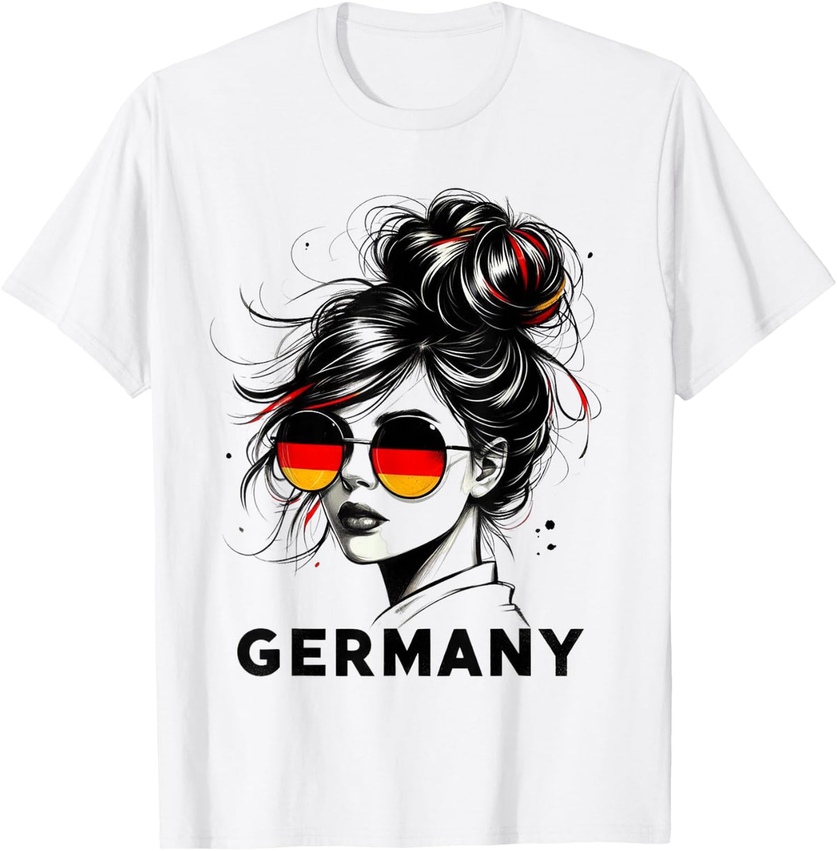Germany for Girls Germany Flag Germany , gray T-Shirt