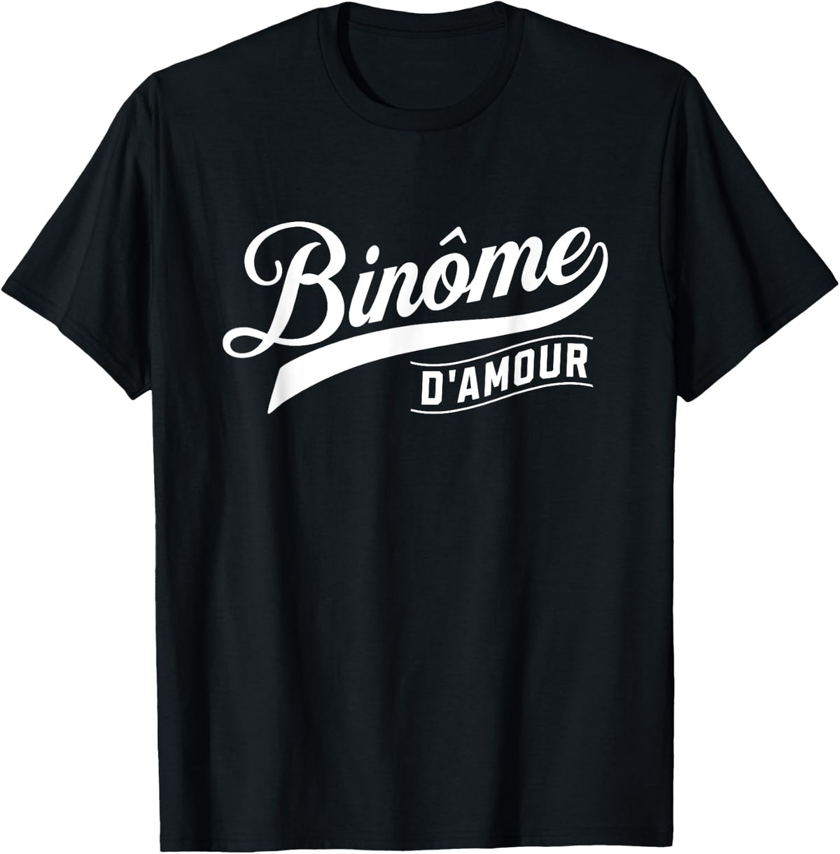 Bin?me d'amour Gift Binomial Work Humor Colleague , Black, S T-Shirt