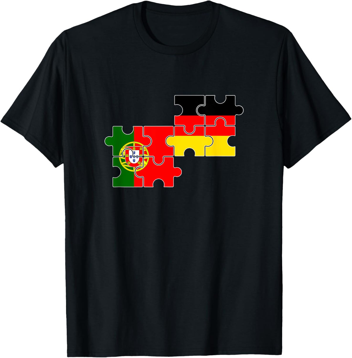 Portugal Deutschland Flagge Deutsch Portugiese T-Shirt