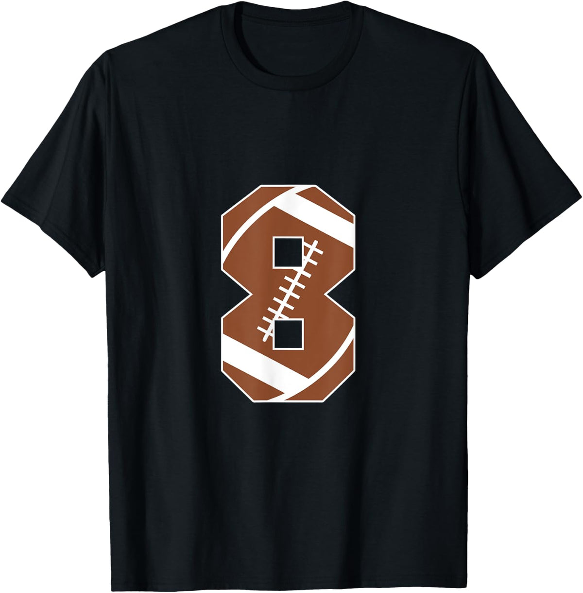 8th Birthday Kids Football Birthday Party 8 Years Old Boys T-Shirt