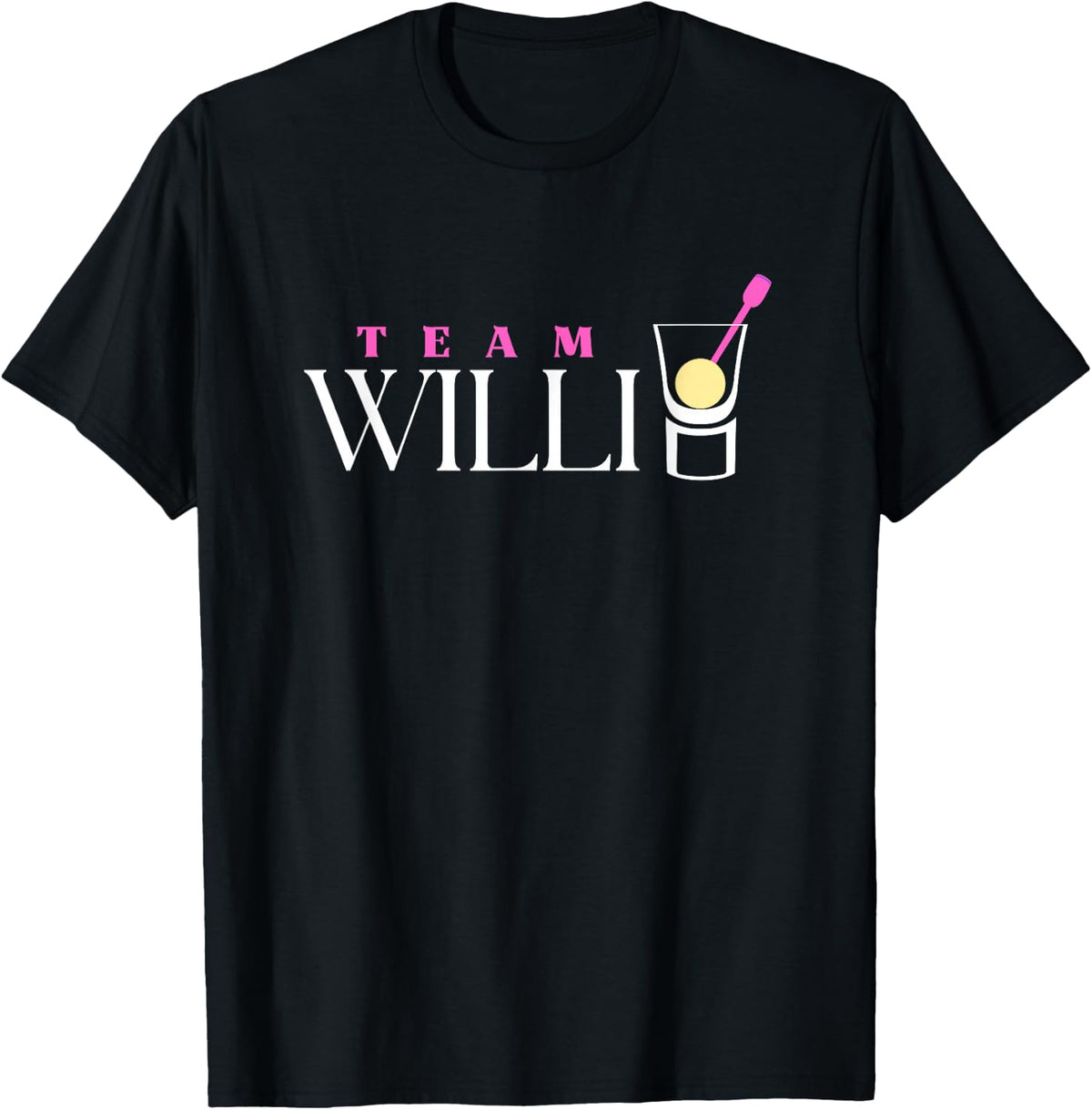 Team Willi | Williams Christ Pear Schnapps Shot Apres Ski , black T-Shirt