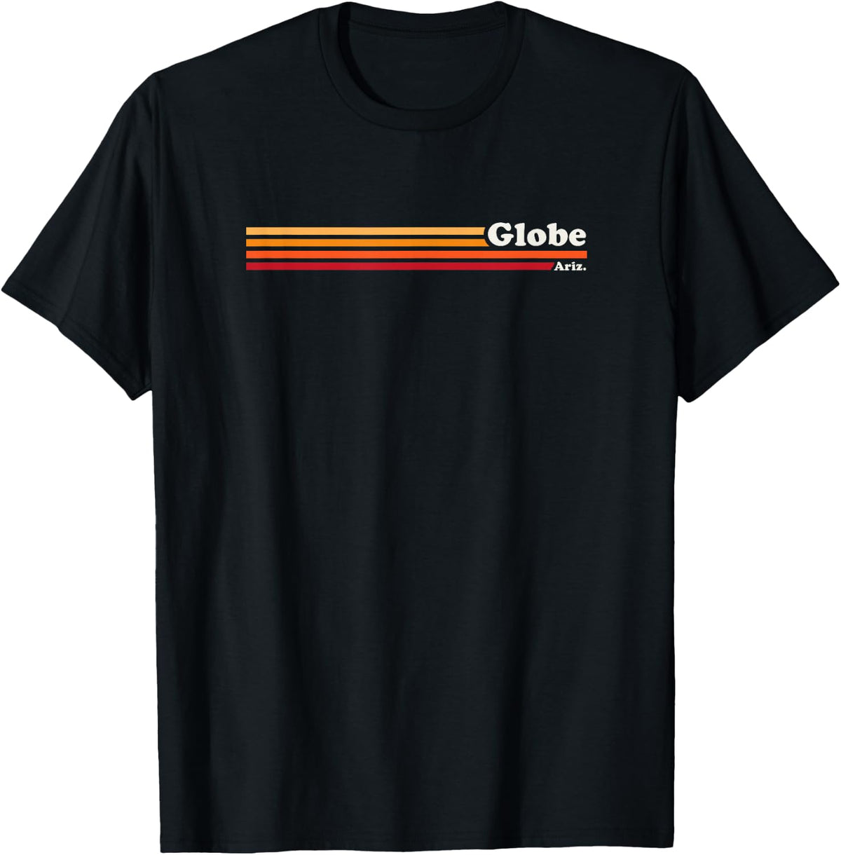 Vintage 1980s Graphic Style Globe Arizona , black T-Shirt
