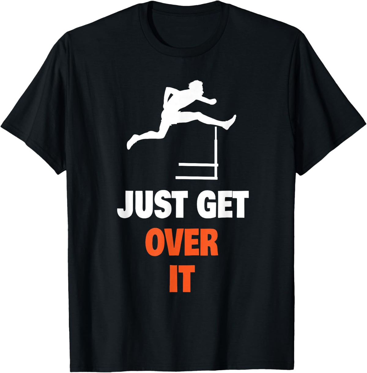 Track And Field Shirt - Funny Jumping Hurdles - -Adults and Kids - Black - Small - Short Sleeve T-Shirt