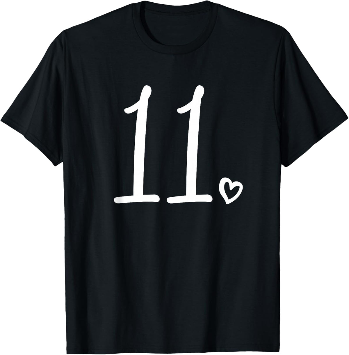 11st Birthday Girls Number 11 Elves Cute 11 Years Old , black, s T-Shirt