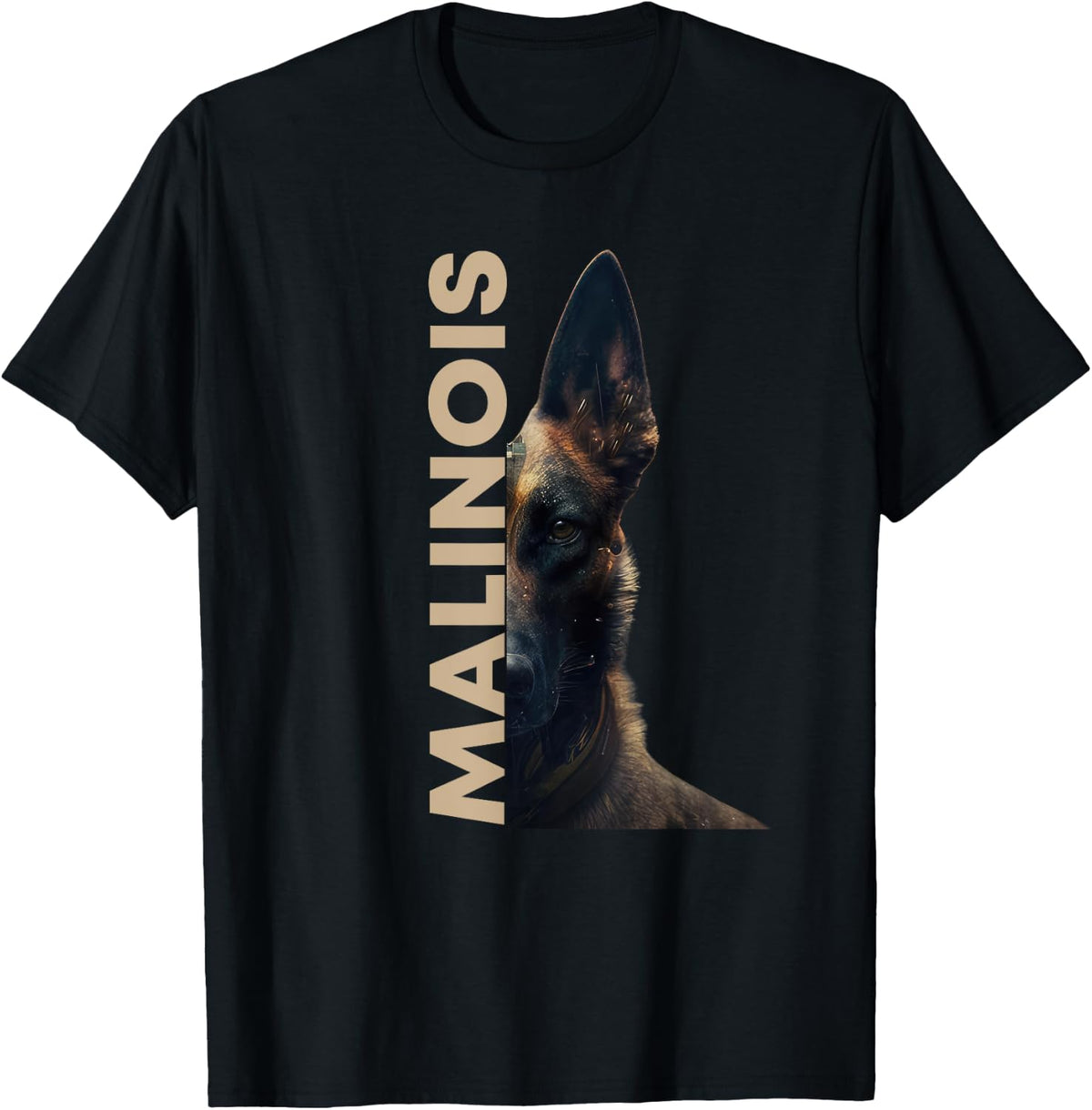 Malinois Belgian Shepherd Dog Masters Lady , black T-Shirt