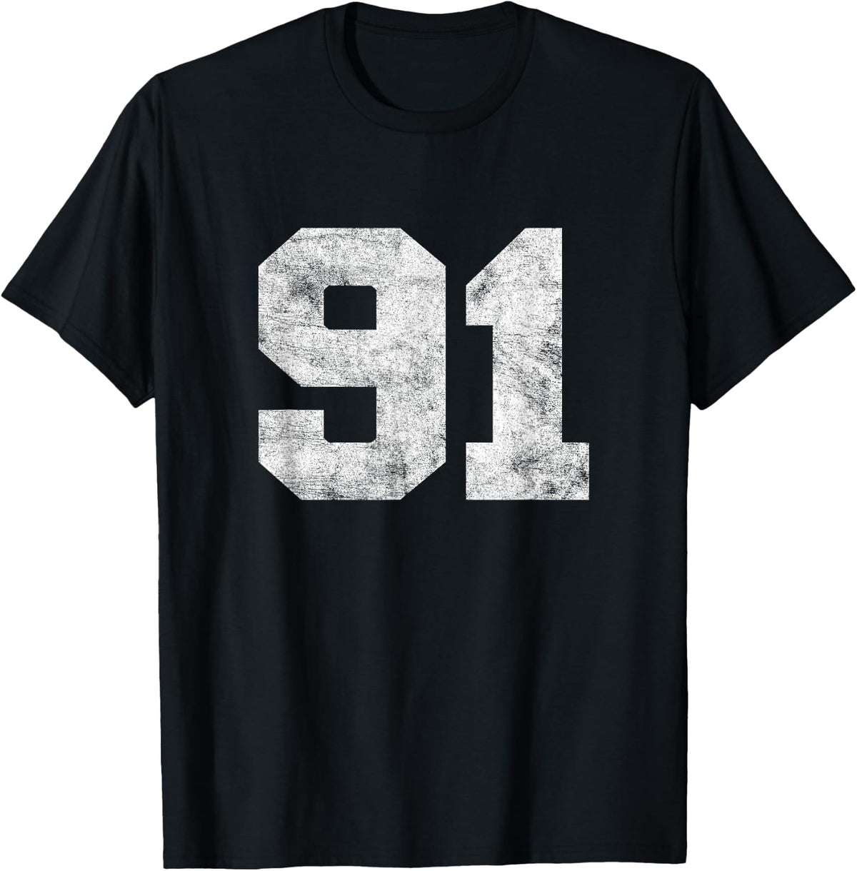 Vintage Lucky Number 91 Birthday Sports Player Team Athlete T-Shirt