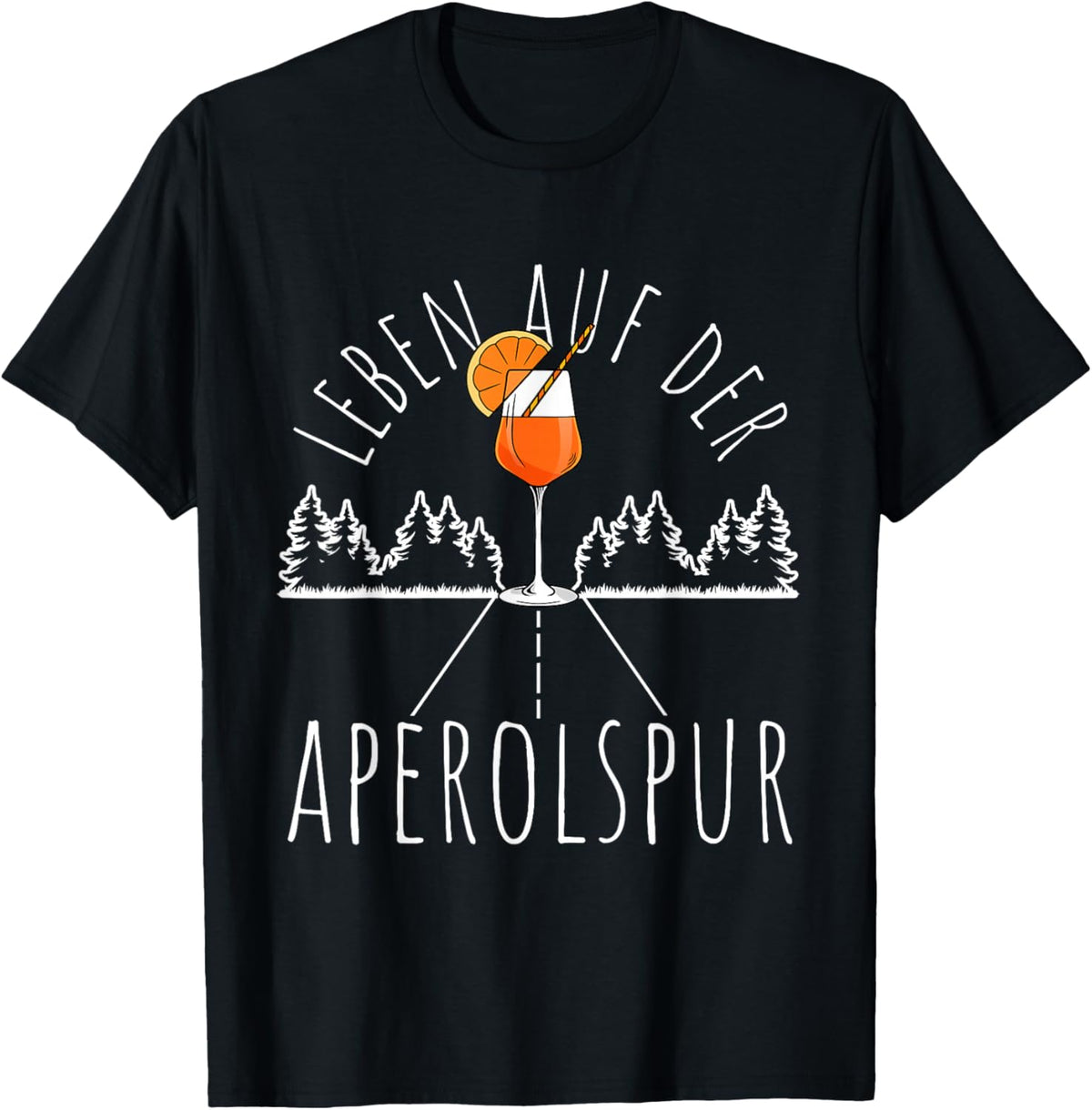 Leben Auf Der Aperolspur Aperolspur Aperitif Spritz, black T-Shirt