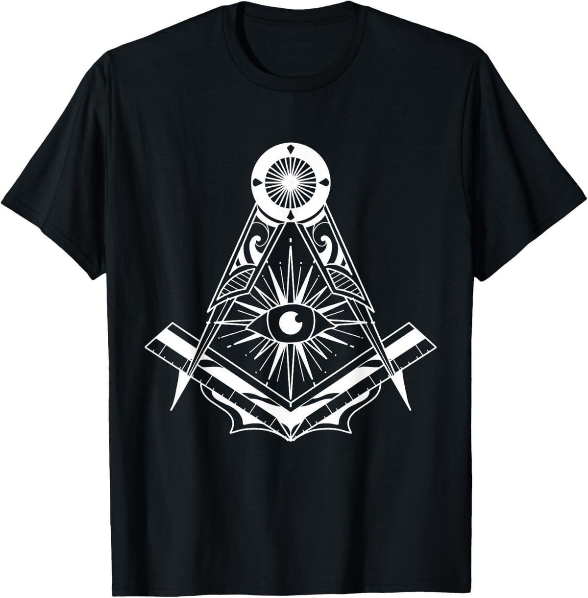 Freemason Emblem , Black, S T-Shirt