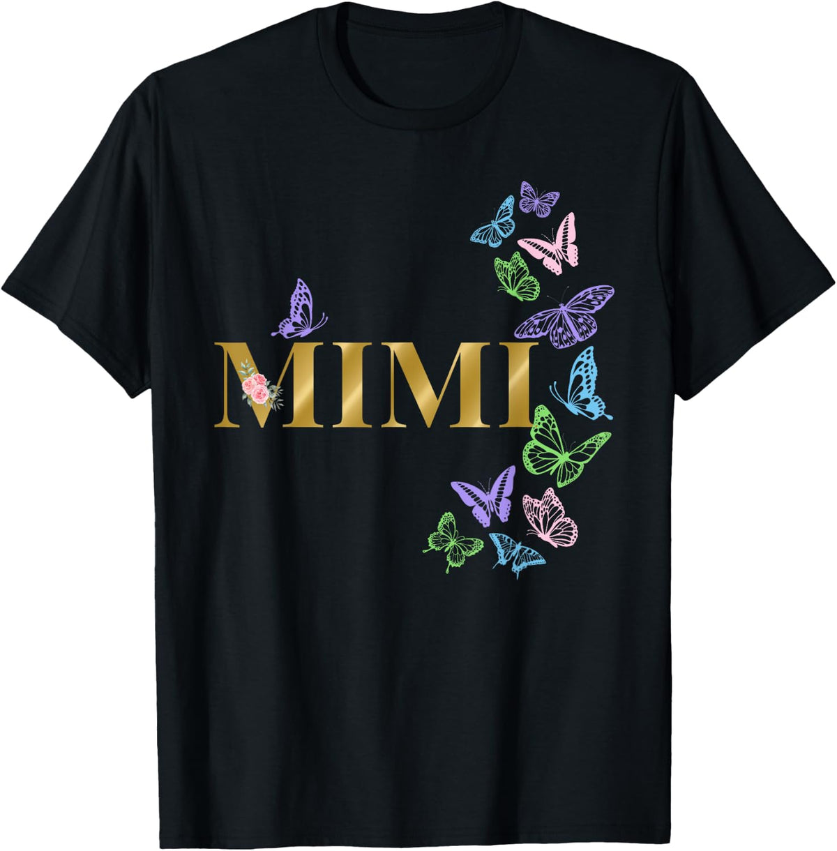 Mimi of The Birthday Girl Butterfly Party Matching Family T-Shirt