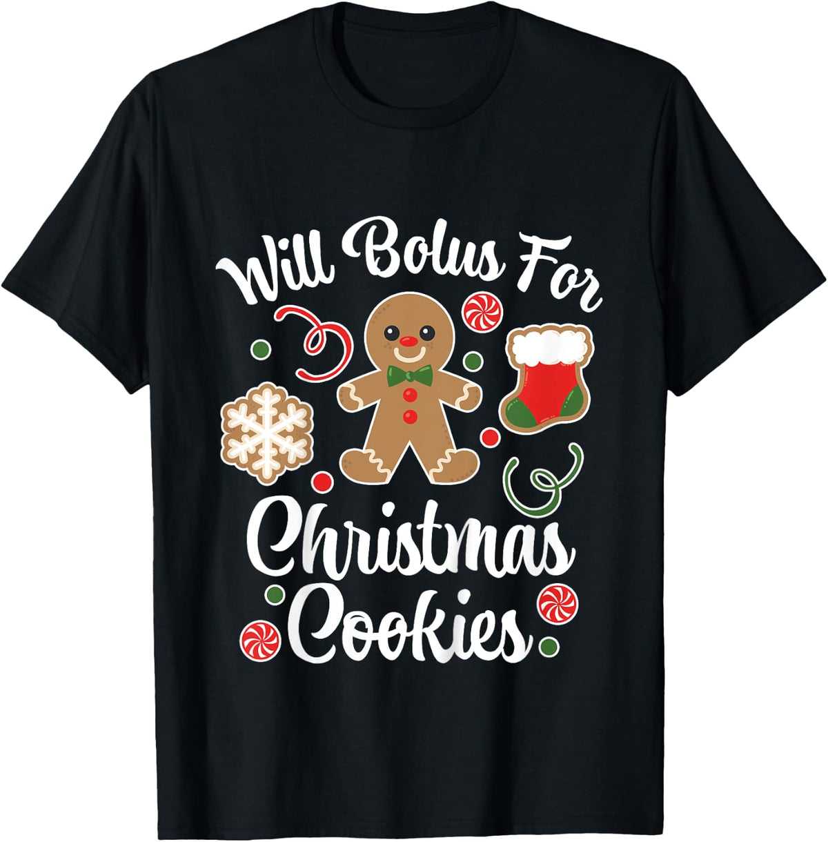 Kids Type 1 Diabetes Awareness Bolus For Christmas Cookies Youth T-Shirt
