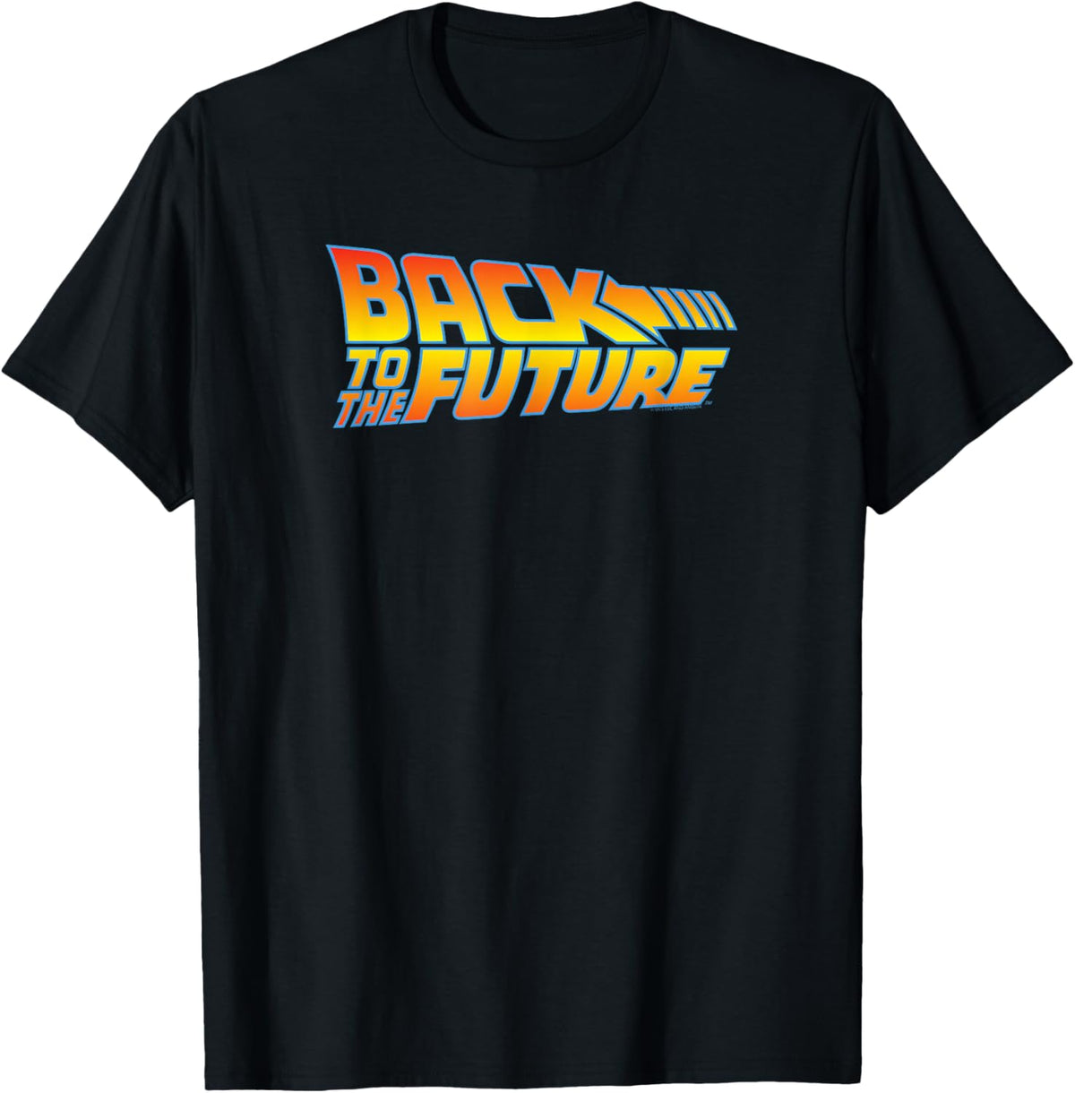 Back to the Future logo , Black, S T-Shirt