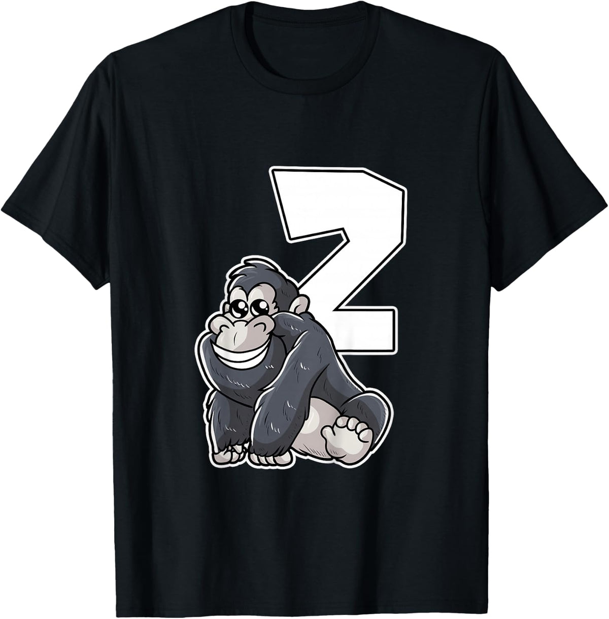 2nd Birthday Monkey 2 Year Old Gorilla T-Shirt