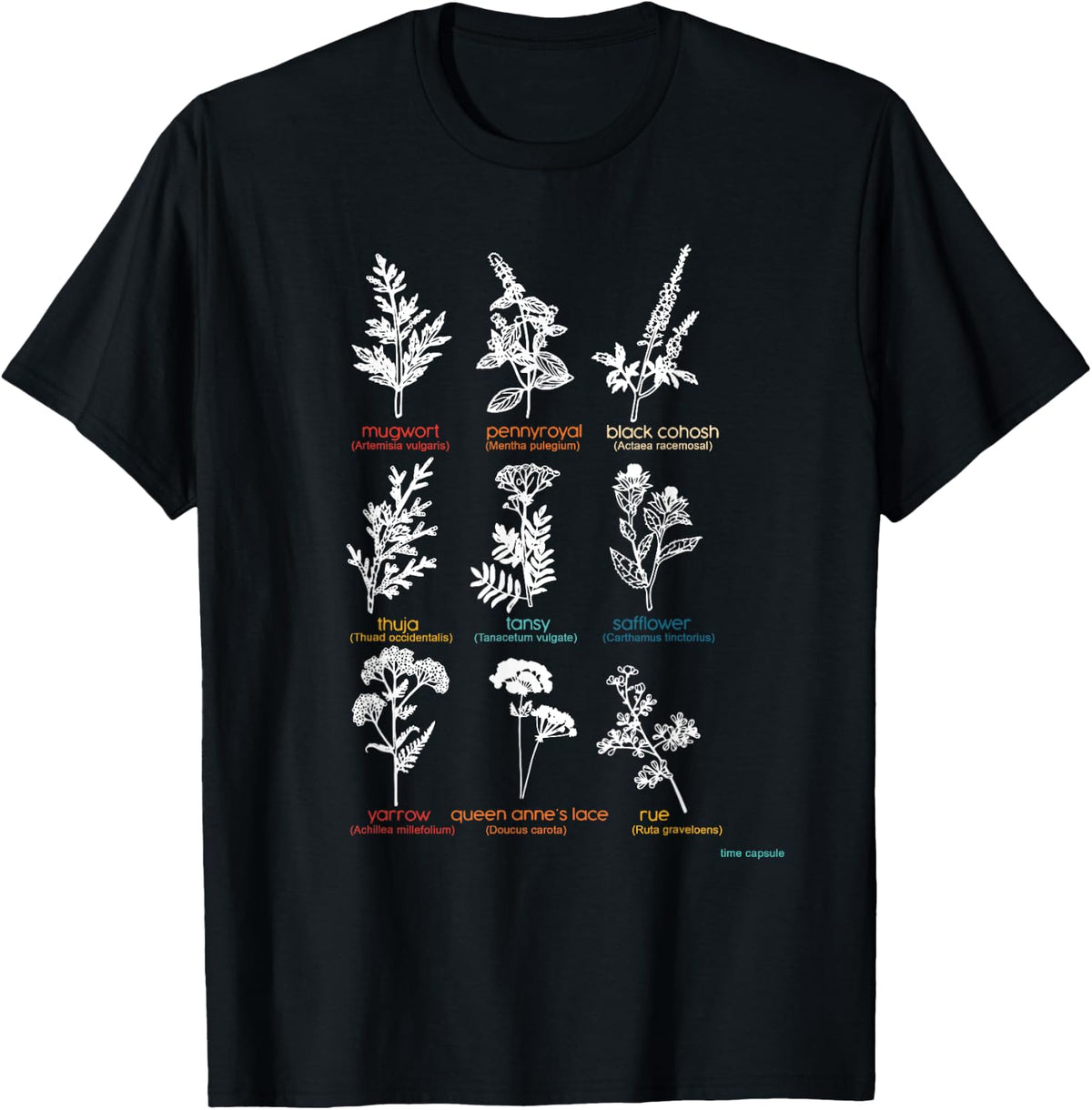 Mugwort Pennyroyal Black Cohosh Herbs Lovers T-Shirt