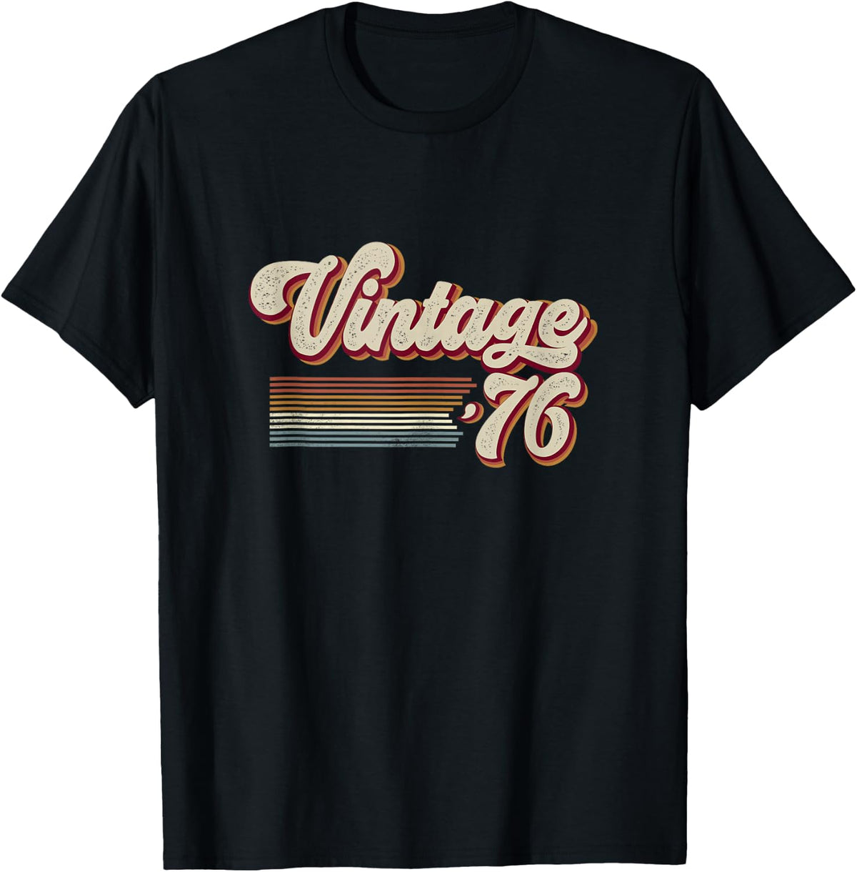 Vintage 1976 Retro Sunset Classic 50-Year-Old 50th Birthday T-Shirt
