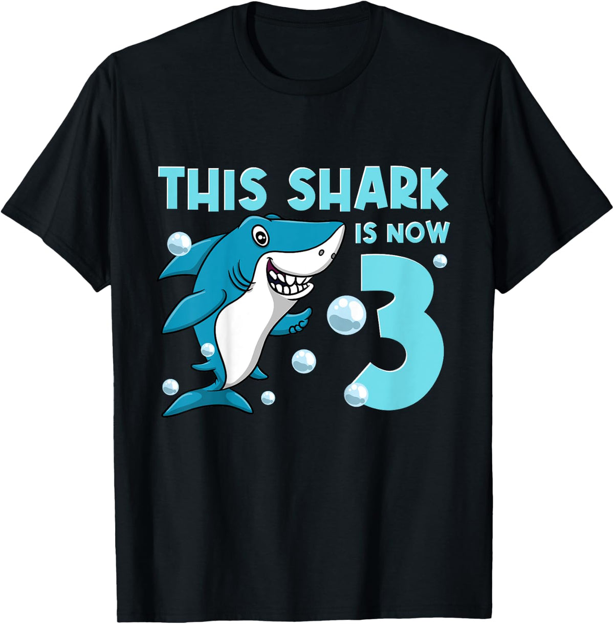 3rd Birthday This Shark Is Now 3 Year Old Boy Girl T-Shirt