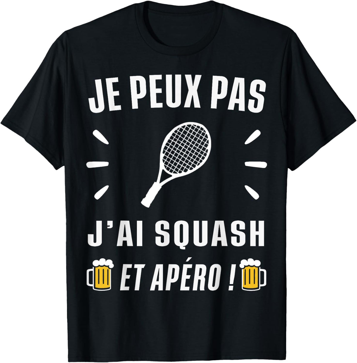 I Can't Have Squash , Black, S T-Shirt
