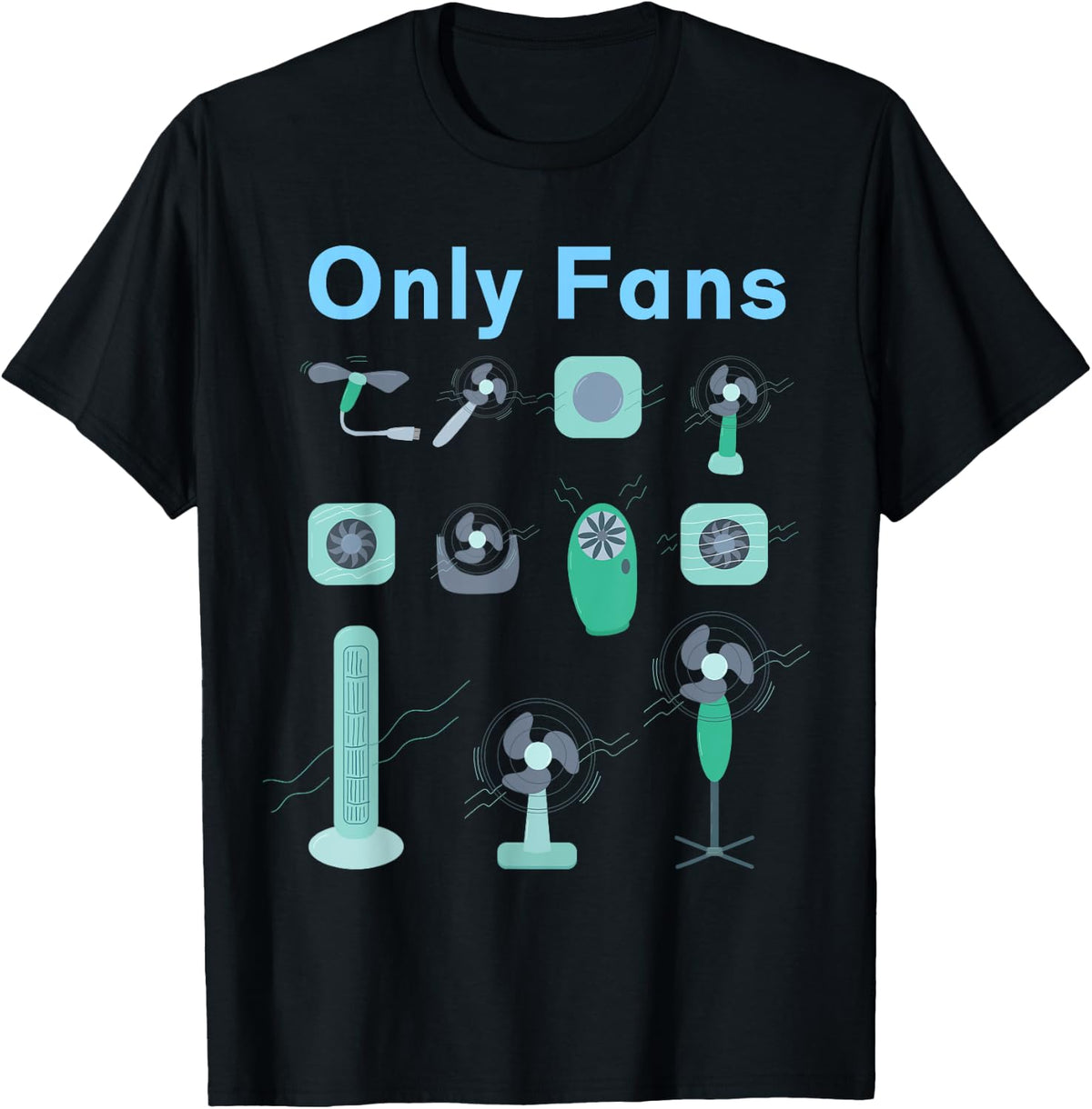 Only fans , Black, S T-Shirt