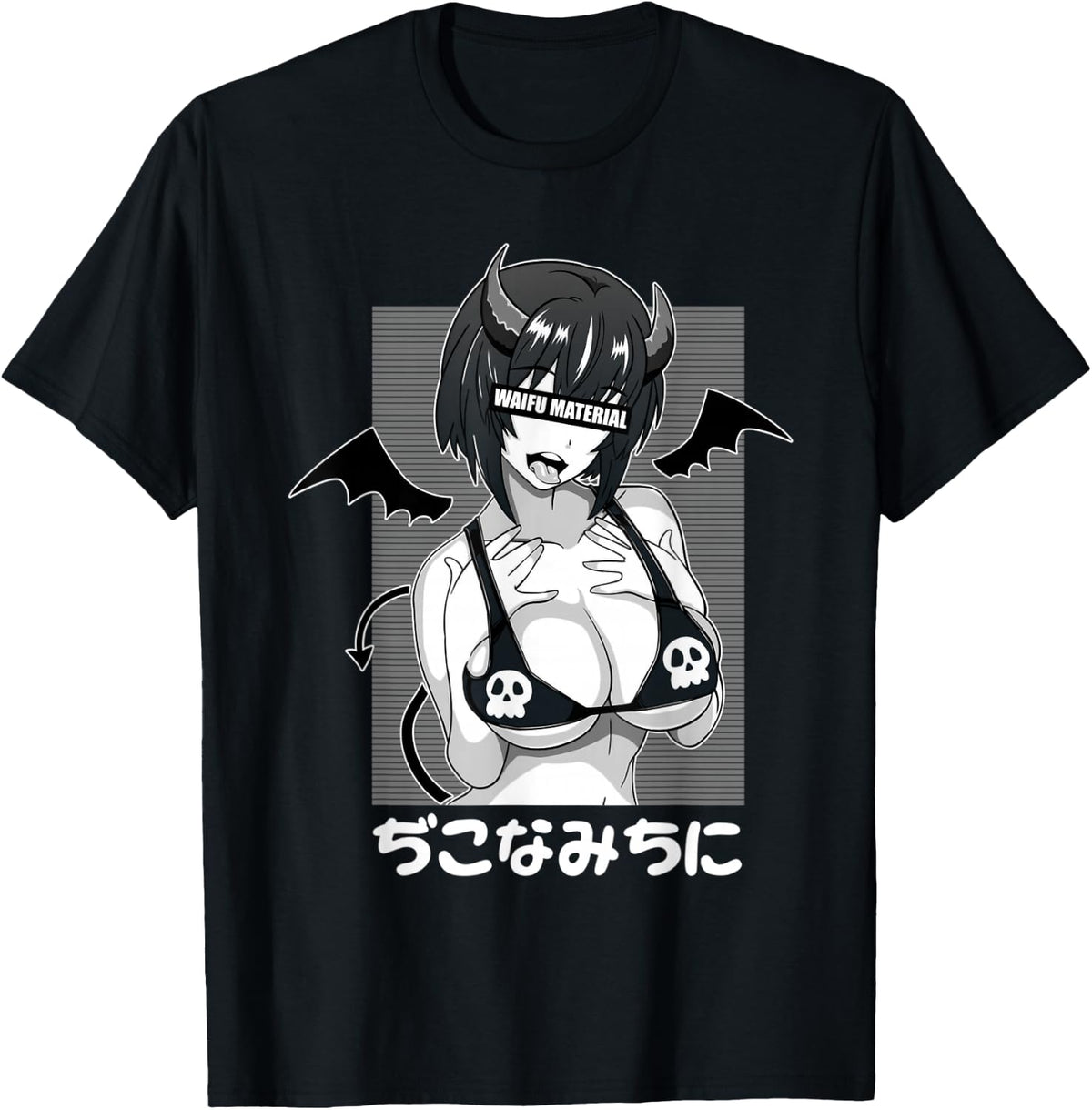Anime Waifu Hentai Anime Lover Anime Girl Japanese Aesthetic , black T-Shirt