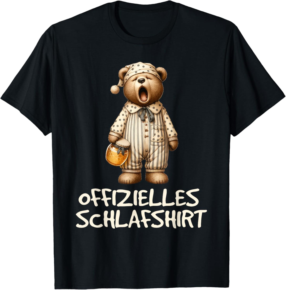 Official Sleep Shirt Bear , black T-Shirt