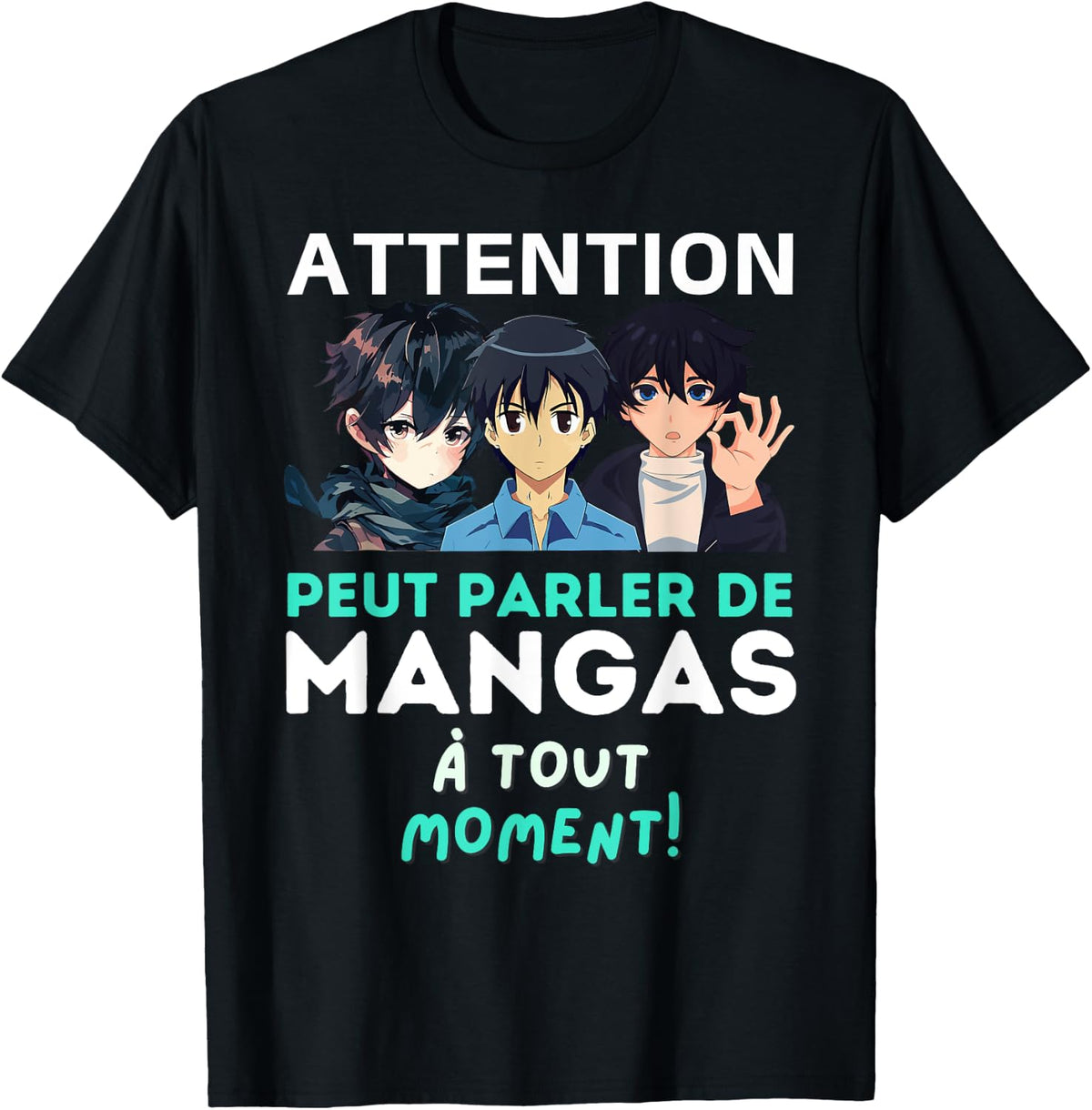 Can Talk Manga - Humor Funny Manga , Black, S T-Shirt