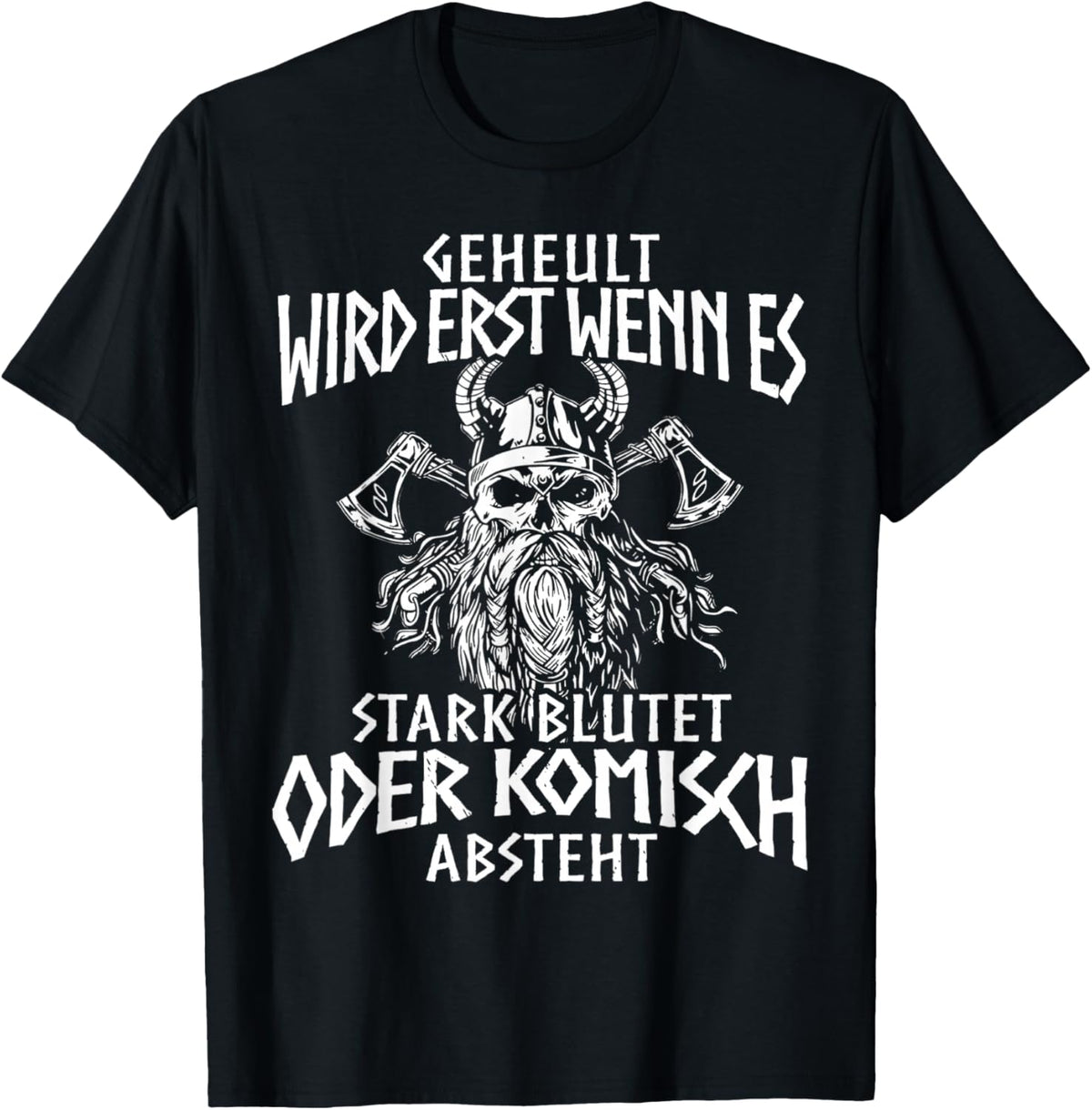 Viking Nordic Compass Wolf Nordic Germanic Midgard , black T-Shirt