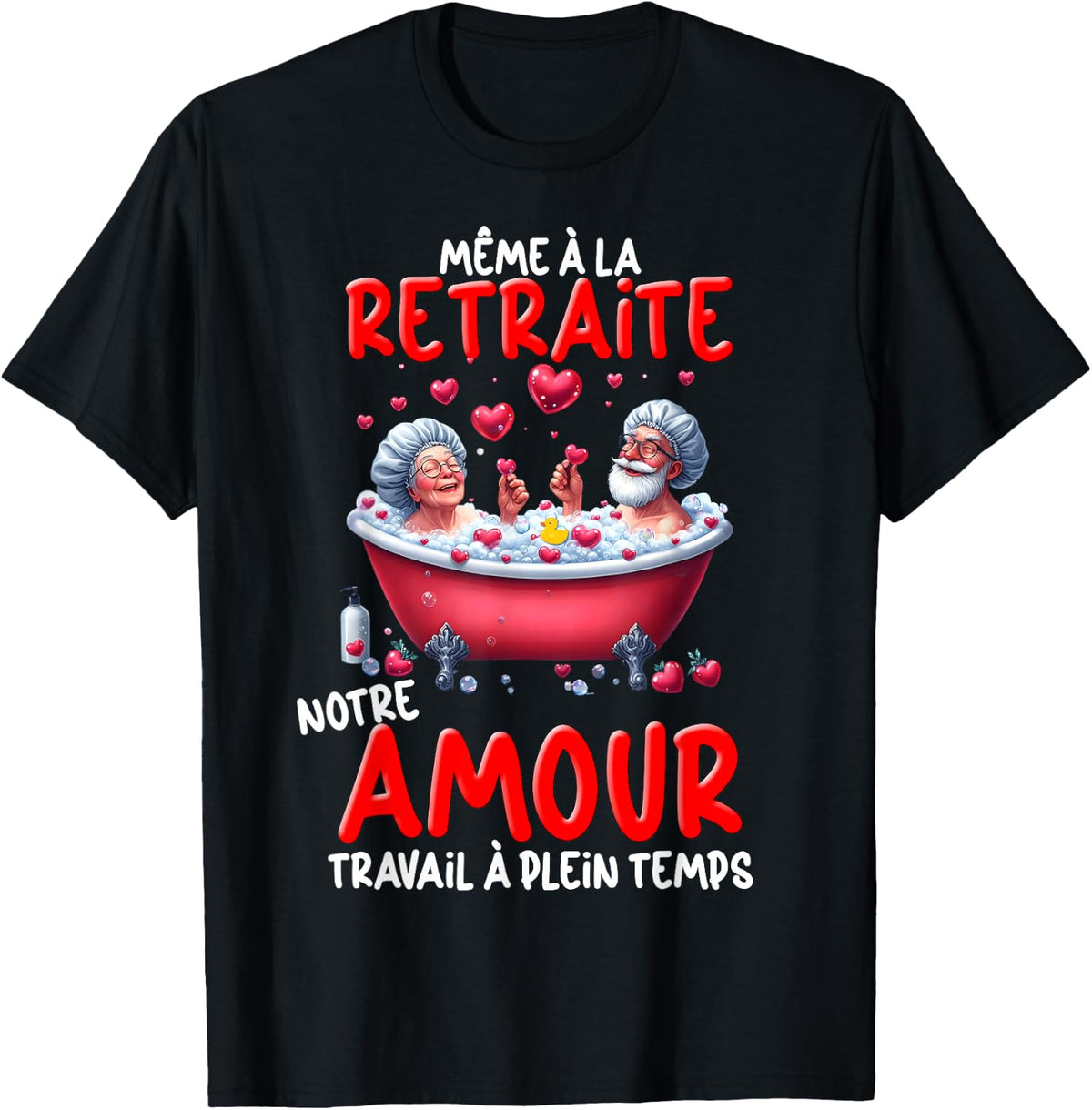 Retired Couple Lovers Gift Golden Wedding Valentine's Day , Black, S T-Shirt