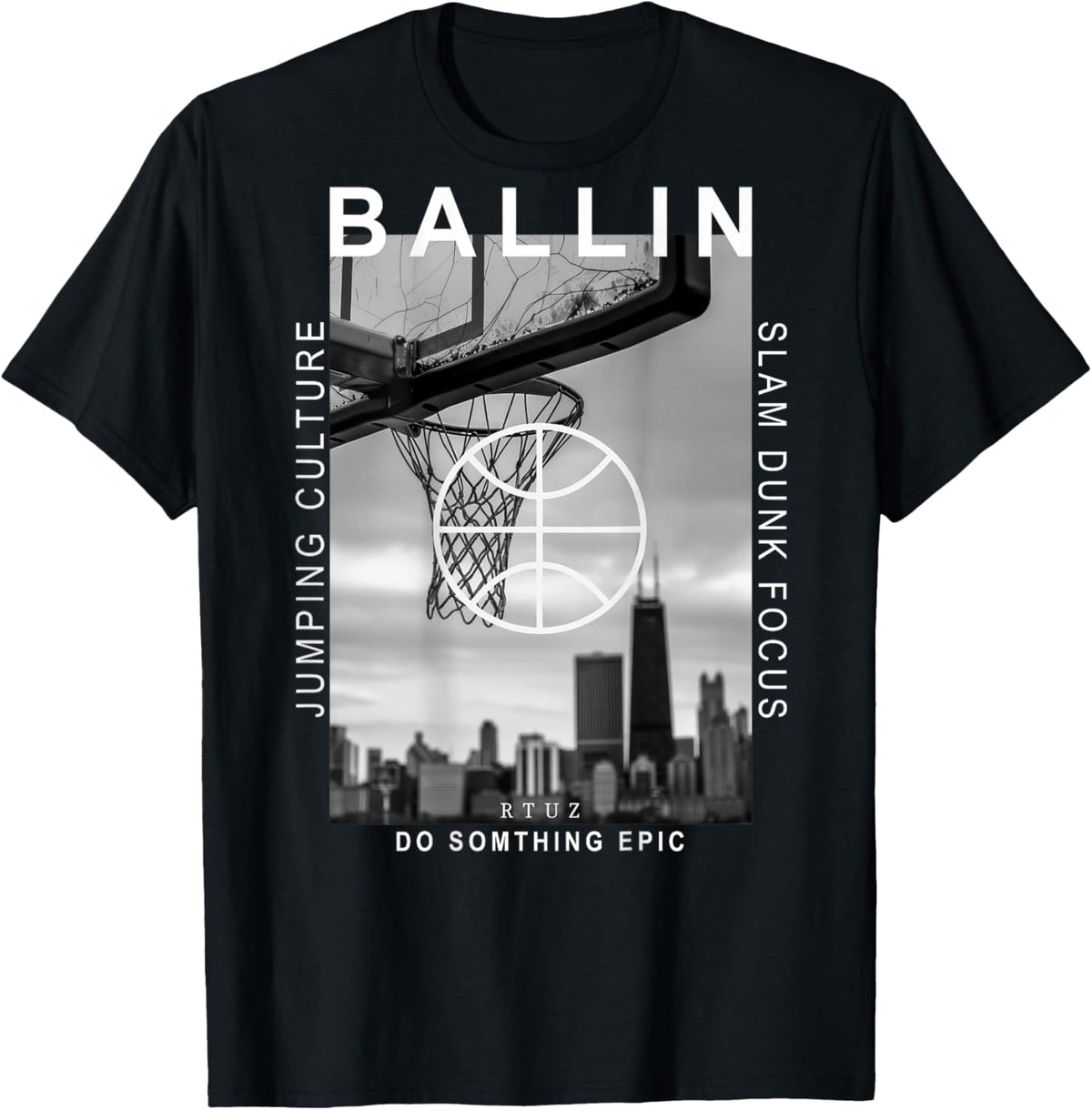 Basketball Jersey Basketball Sports Backprint Basketball , black T-Shirt