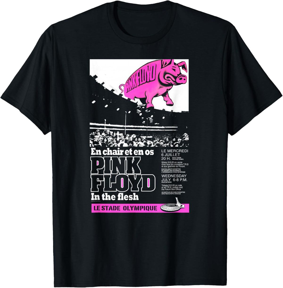 Pink Floyd Le Stade Olympique , black T-Shirt