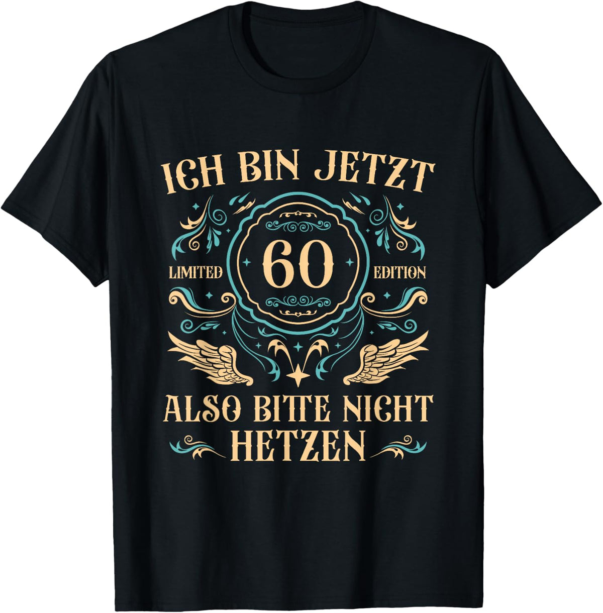 Men's 60 Years Old 60s Dad 60th Birthday , black T-Shirt