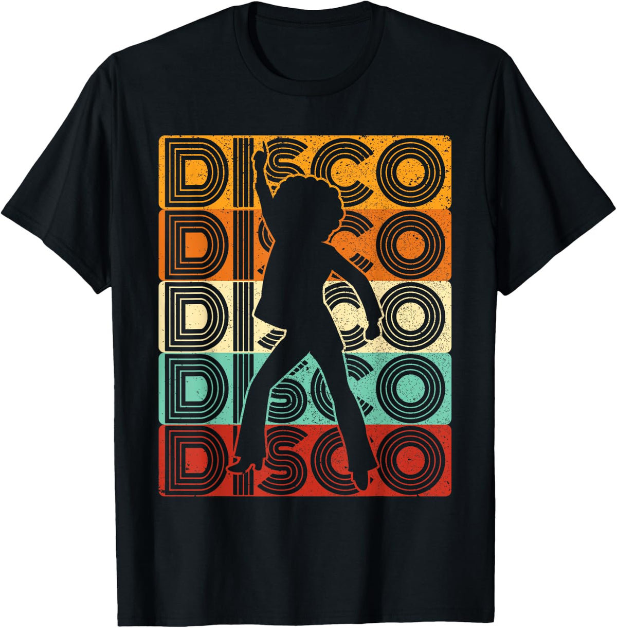 Disco Outfit Women's 70s Costume & 80s Dance Party Disco , black, s T-Shirt