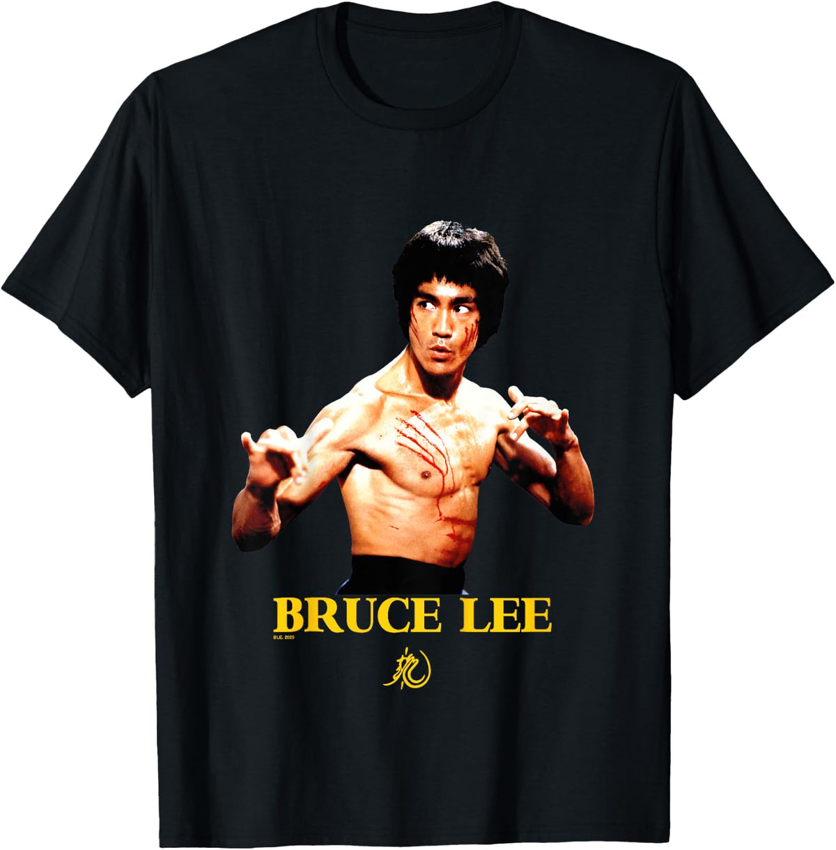 Kids Bruce Lee Enter The Dragon, an Iconic Photo for Kids , Black, S T-Shirt