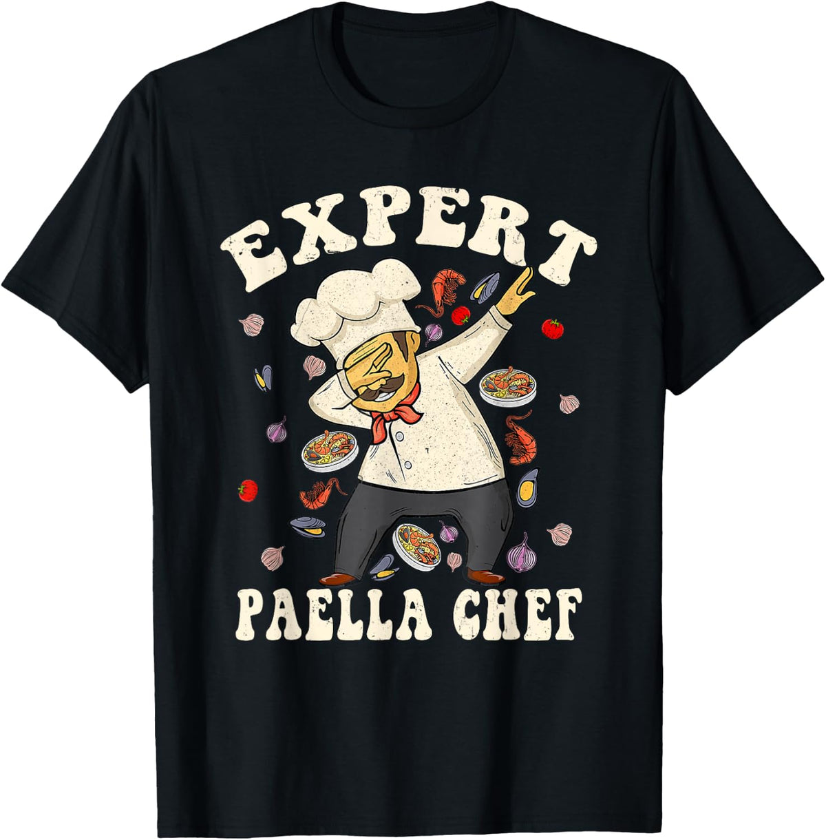 Expert Paella Chef Spanish Paella Lovers Funny Dab Dance T-Shirt