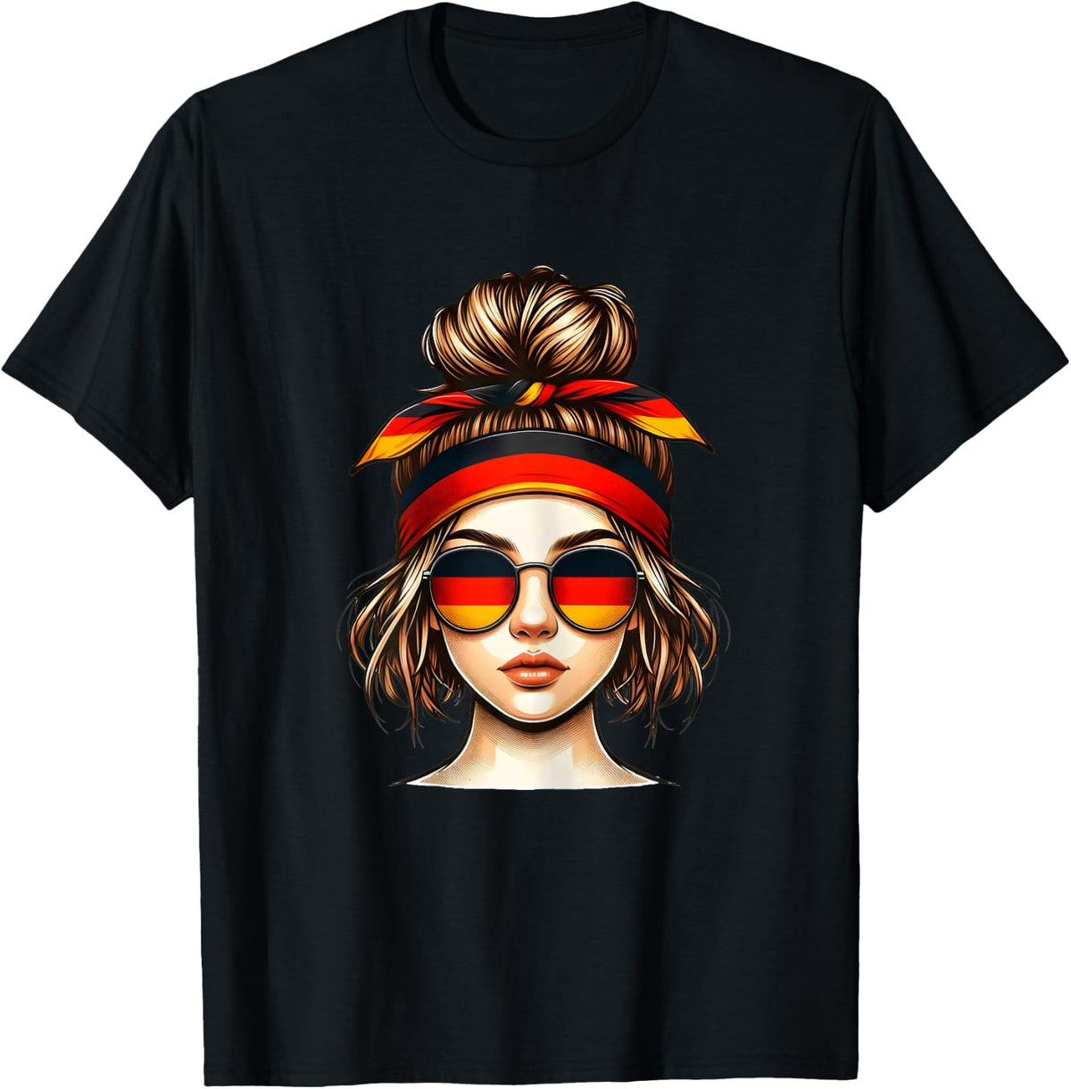 German Girl Deutsches M?dchen Deutschland Flagge T-Shirt
