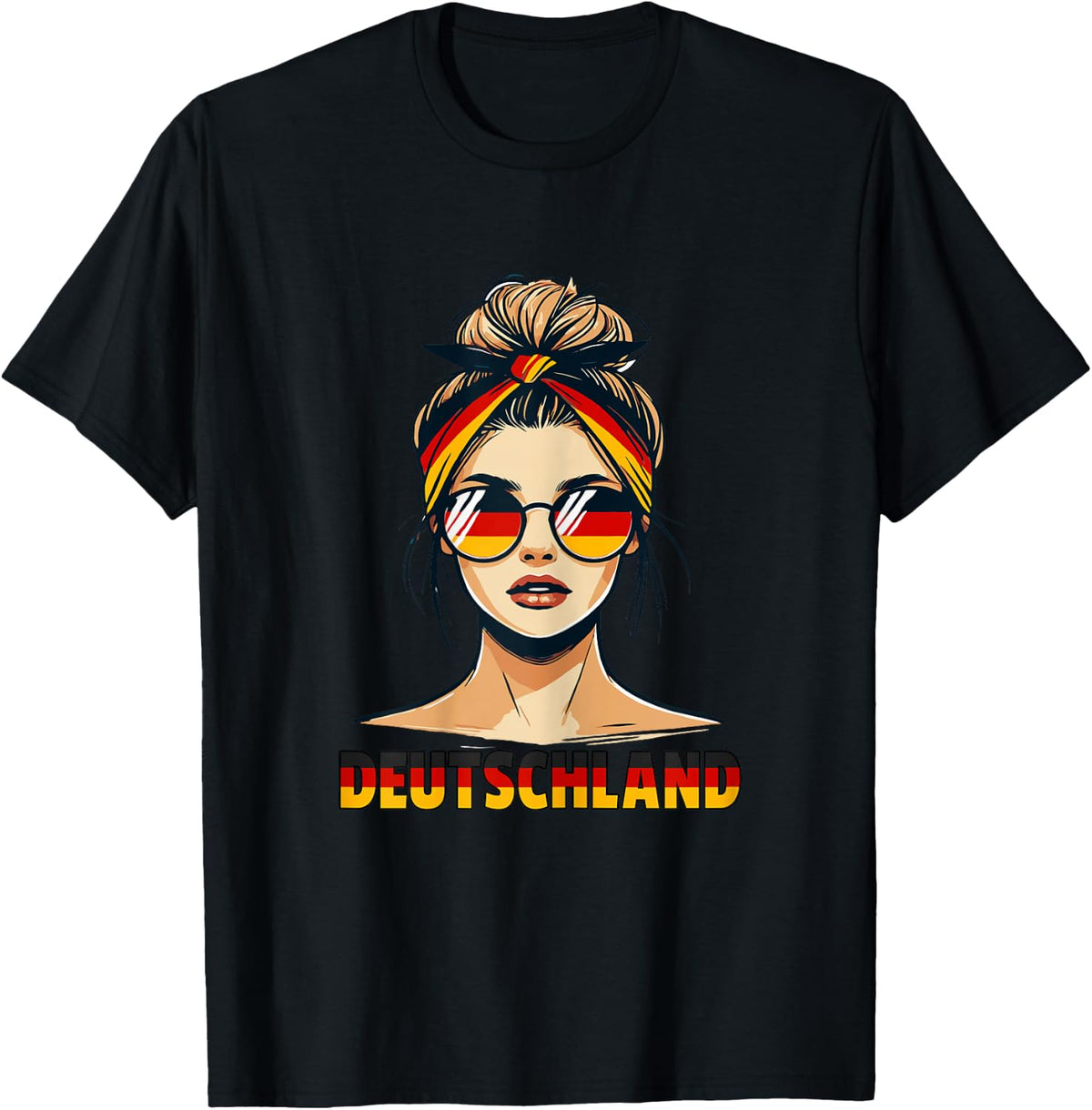 Deutsches M?dchen liebt Deutschland Flagge Deutsches M?dchen Deutschland T-Shirt