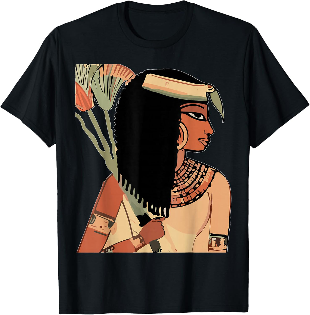Ancient Egyptian Kemet Art Black kemetic Queen T-Shirt