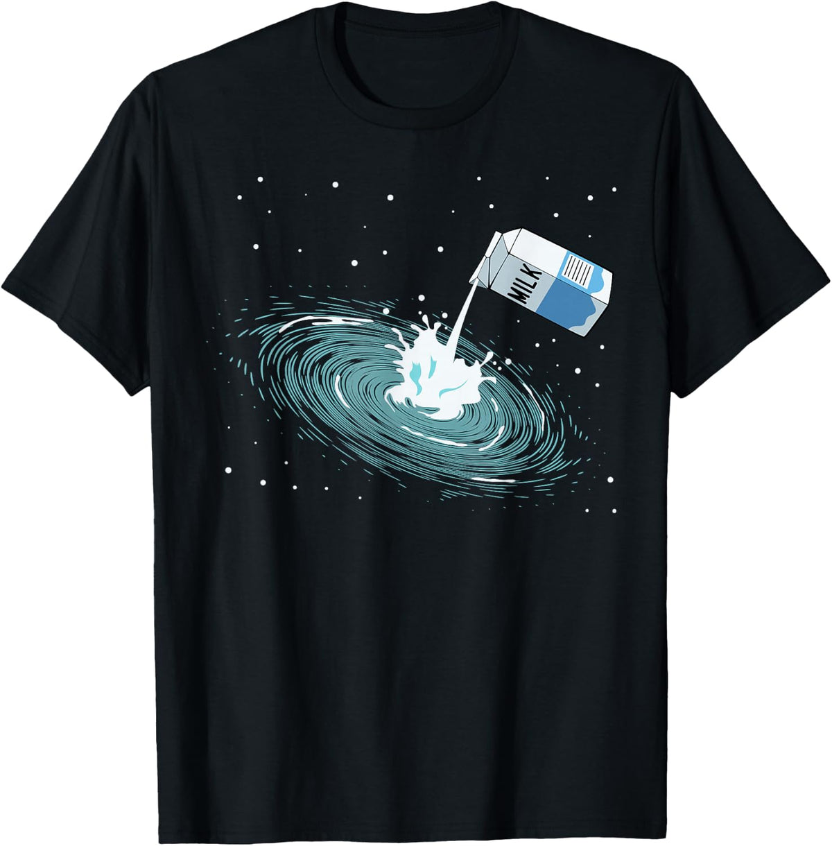 Space Milky Way Galaxy Solar System Astronomy Pun , black T-Shirt