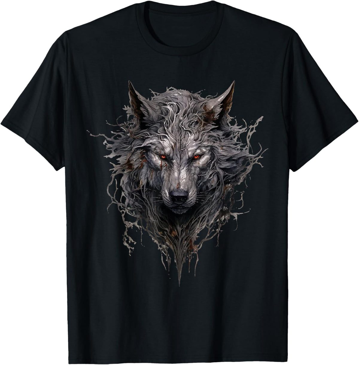 Wolf Viking Wolf Gift Odins Wolves Valhalla , black T-Shirt