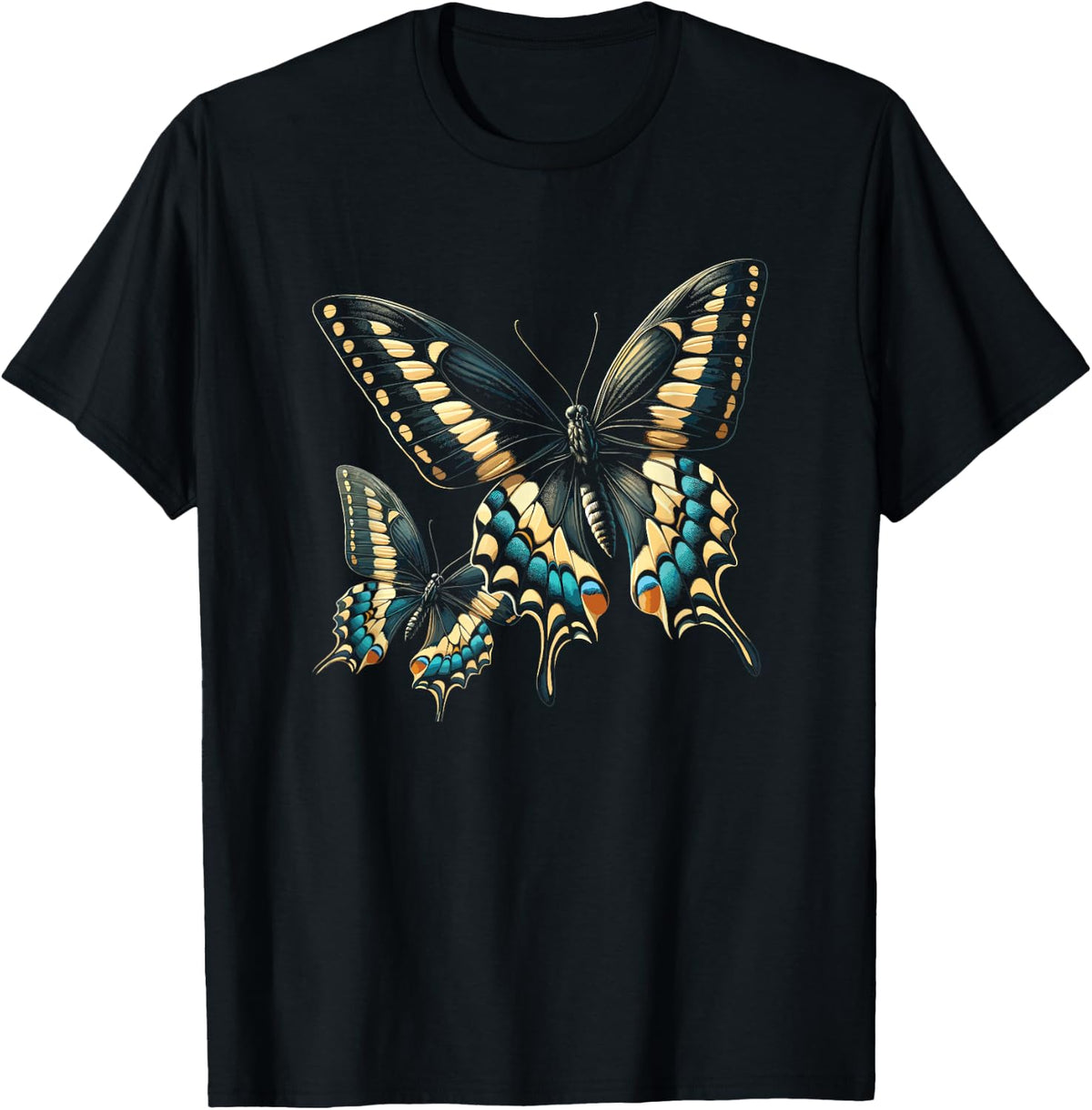 Butterfly Lover Entomology Bug Black Swallowtail Butterfly T-Shirt