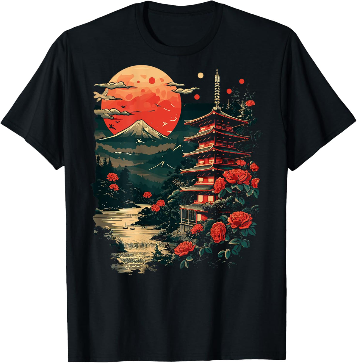 Japan Backprint , black T-Shirt