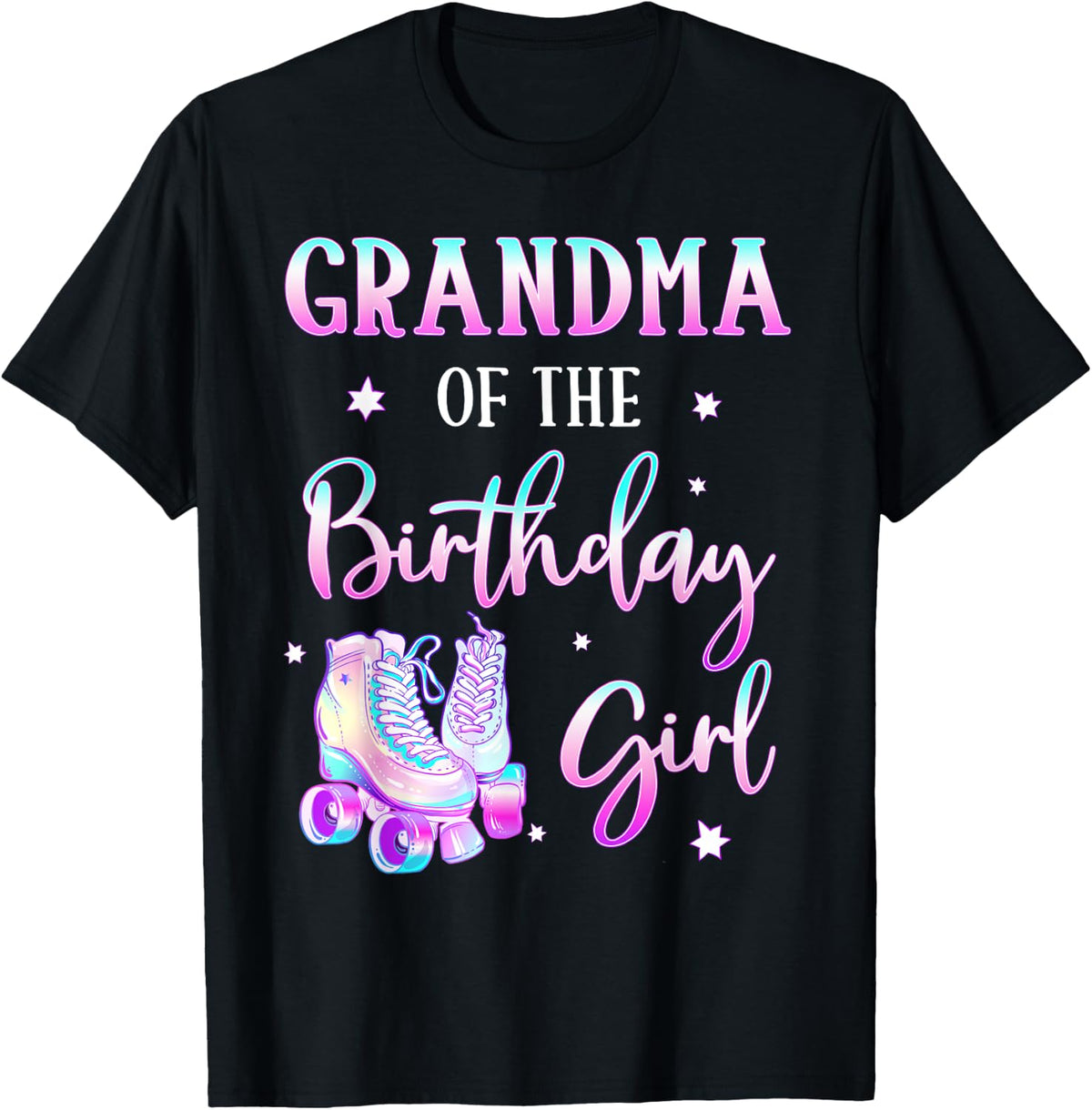 Grandma of the Birthday Girl Rolling Skate Bday Theme Family T-Shirt