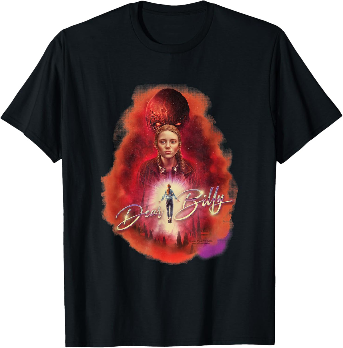 Stranger Things, Max Hayfield, dear Billy , Black, S T-Shirt