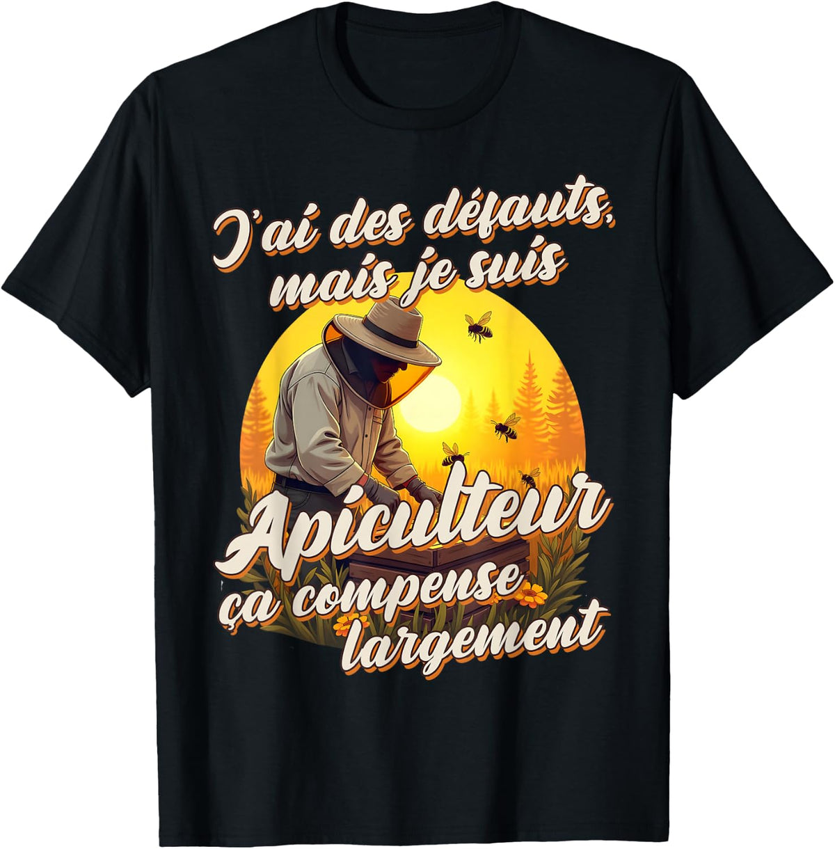 I'm Beekeeper Funny Gift Original Bees , Black, S T-Shirt