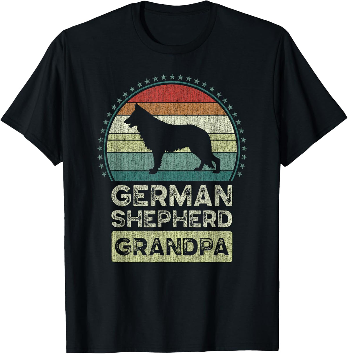 German Shepherd Grandpa, Fathers Day, Grandfather T-Shirt