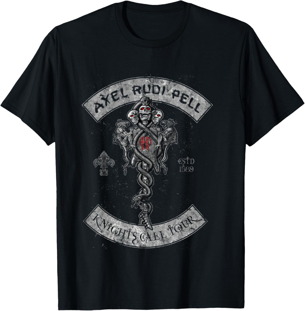 Axel Rudi Pell Tour 2018 Biker Shirt Black T-Shirt