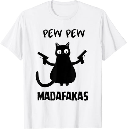 Funny Cat Halloween Madafakas Cat Halloween Spooky Black Cat T-Shirt