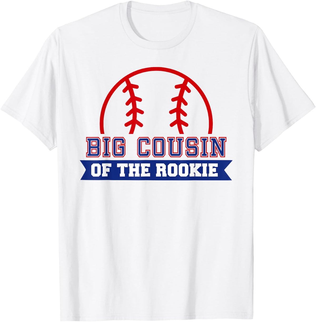 Big Cousin of Rookie 1st Birthday Baseball Theme Matching T-Shirt