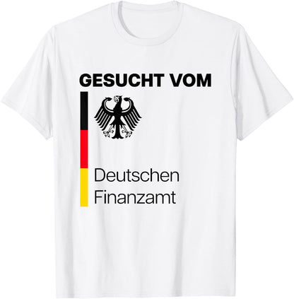 with German Financial Office, White T-Shirt